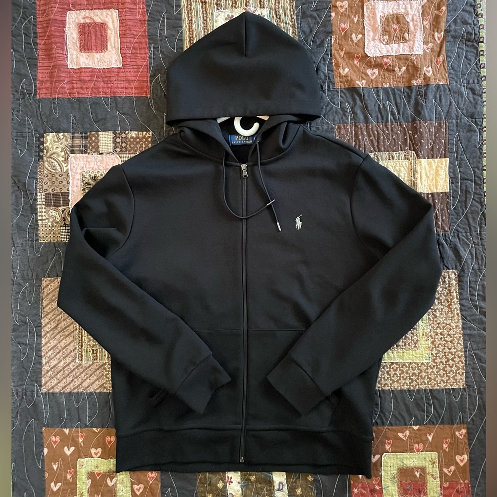 Polo by Ralph Lauren Black Zip Up Sweater